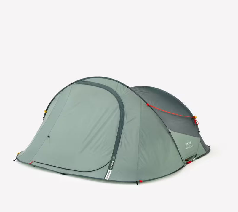 Палатка туристическая Quechua ARPENAZ трехместная/водонепроницаемая/скоросборная Зеленая (2561915189) - фото 6