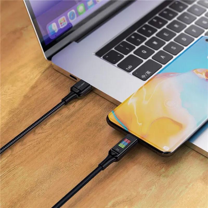 Дата кабель Acefast C7-04 USB-A to USB-C zinc alloy 1,2 м Black (00000068245_1) - фото 5