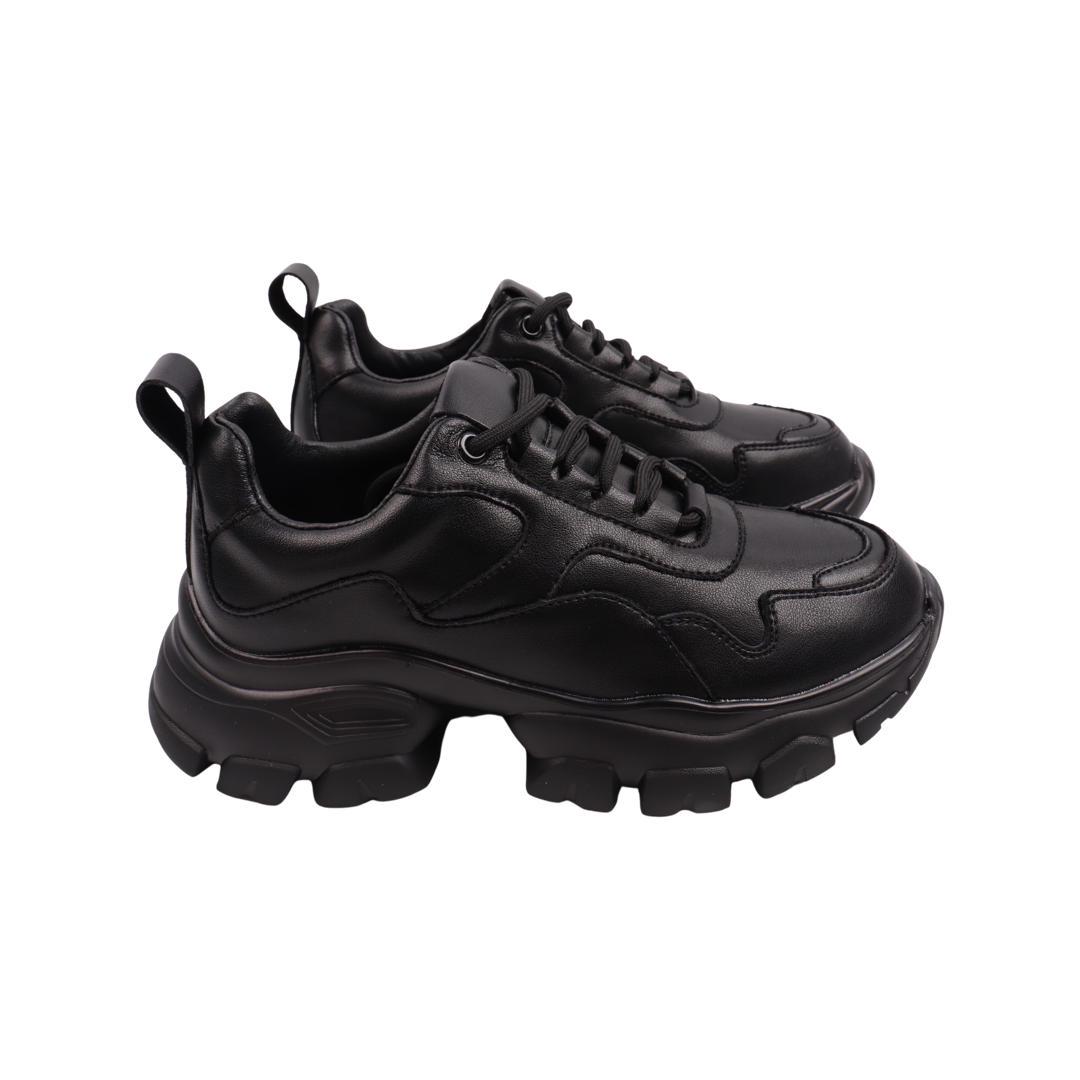 Кроссовки женские Melanda из кожи р. 37 Черный (72-22DK) Кроссовки женские Melanda из кожи р. 37 Черный (72-22DK)