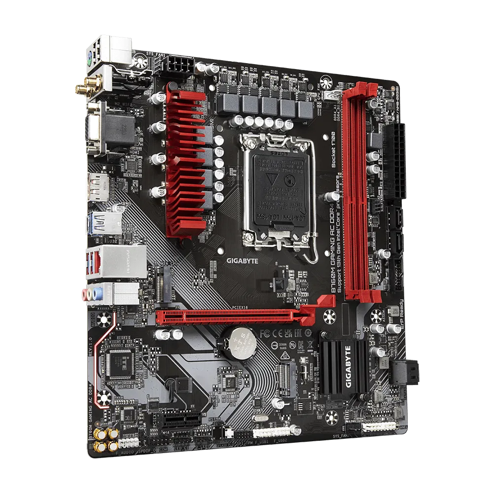 Материнська плата Gigabyte B760M GAMING AC DDR4 Intel B760/S1700/MicroATX/2xDDR4 DIMM (54d42f63) - фото 2