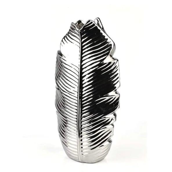 Ваза керамическая Flora Leaf Silver (30308)