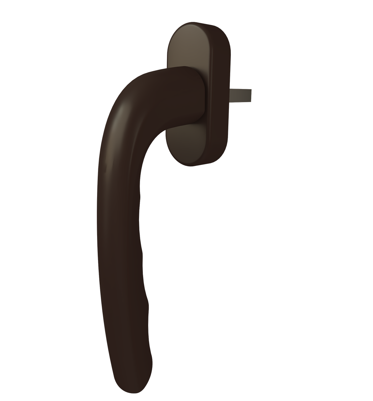 Ручка оконная ASTEX Titan WH 005 Коричневый (WH005/37 RAL8019)