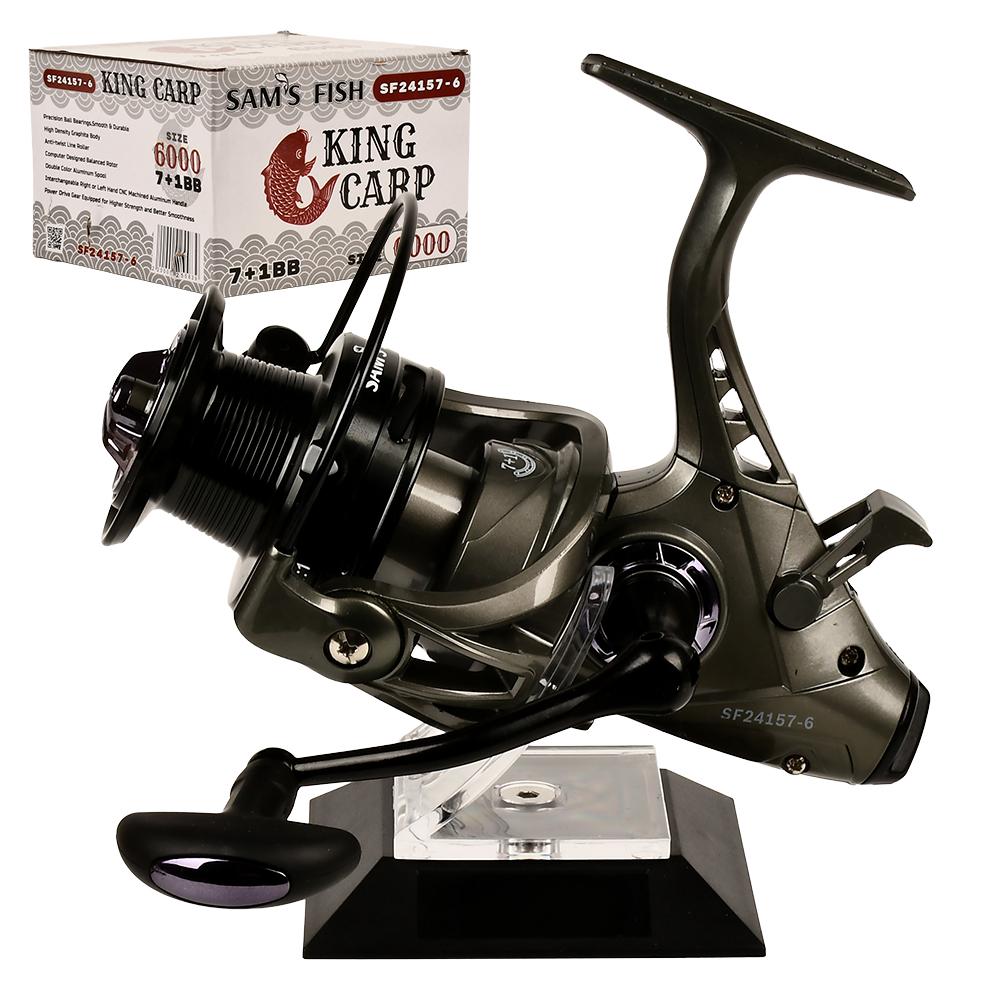Котушка риболовна Sams Fish King carp 6000 7+1bb Grey (SF24157-6) - фото 2 Котушка риболовна Sams Fish King carp 6000 7+1bb Grey (SF24157-6) - фото 2