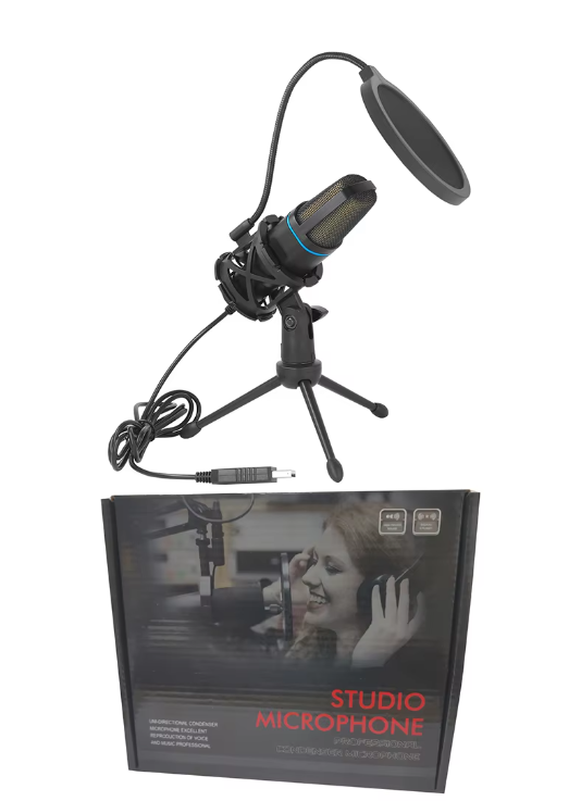 Микрофон конденсаторный USB с RGB подсветкой для стрима блоггера - фото 2 Микрофон конденсаторный USB с RGB подсветкой для стрима блоггера - фото 2