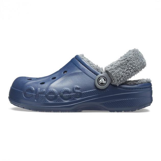 Сабо Crocs Baya Lined Fuzz-Strap Clog M7 р. 39/25,5 см Navy Grey (206633) - фото 2 Сабо Crocs Baya Lined Fuzz-Strap Clog M7 р. 39/25,5 см Navy Grey (206633) - фото 2