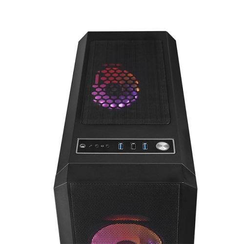 Корпус Chieftec Scorpion 4 GL-04B-OP A-RGB ATX no PSU Black (9822524) - фото 4