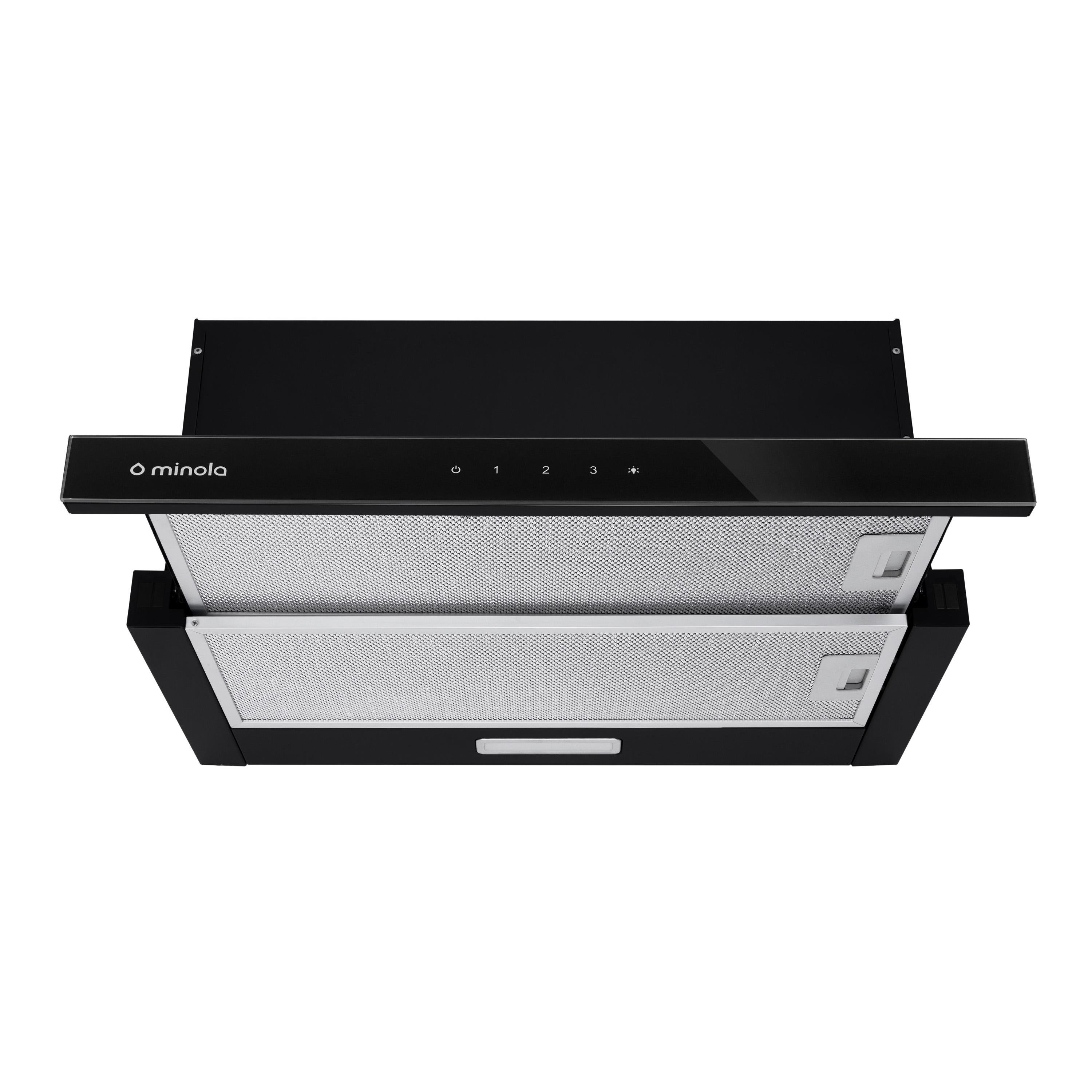 Вытяжка телескопическая Minola HTLS 6734 BL 1100 LED GLASS