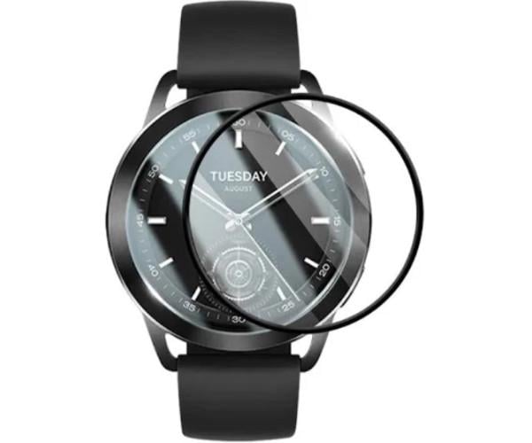 Стекло противоударное защитное SoftGlass Full Cover P ммA для Xiaomi Watch S4 41 мм Black