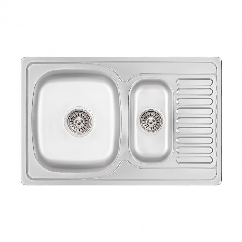 Кухонна мийка Lidz 7850 Micro Decor 0,8 мм (LIDZ7850MDEC)