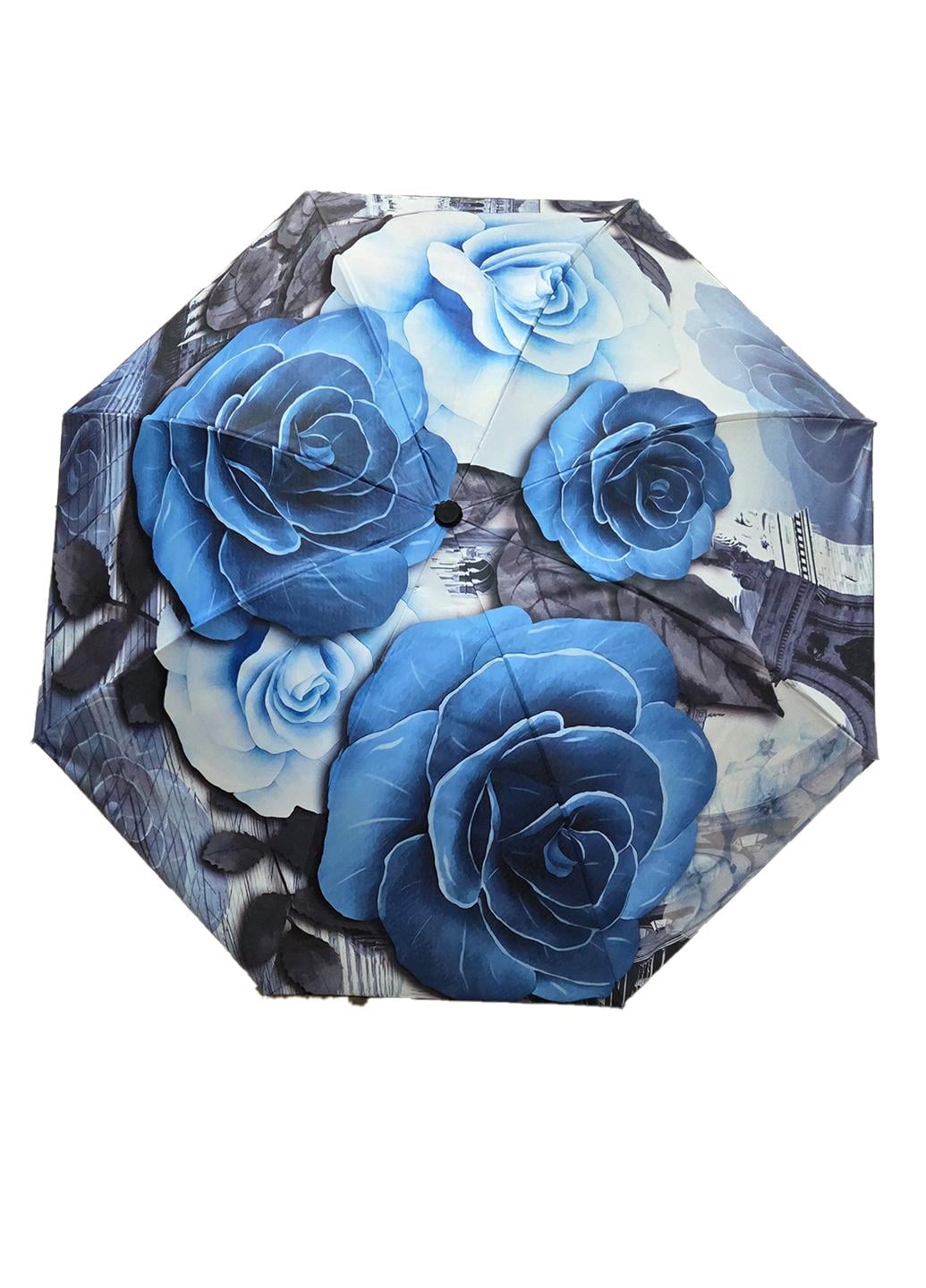 Зонтик женский Molete механика Голубой (с2508-3)