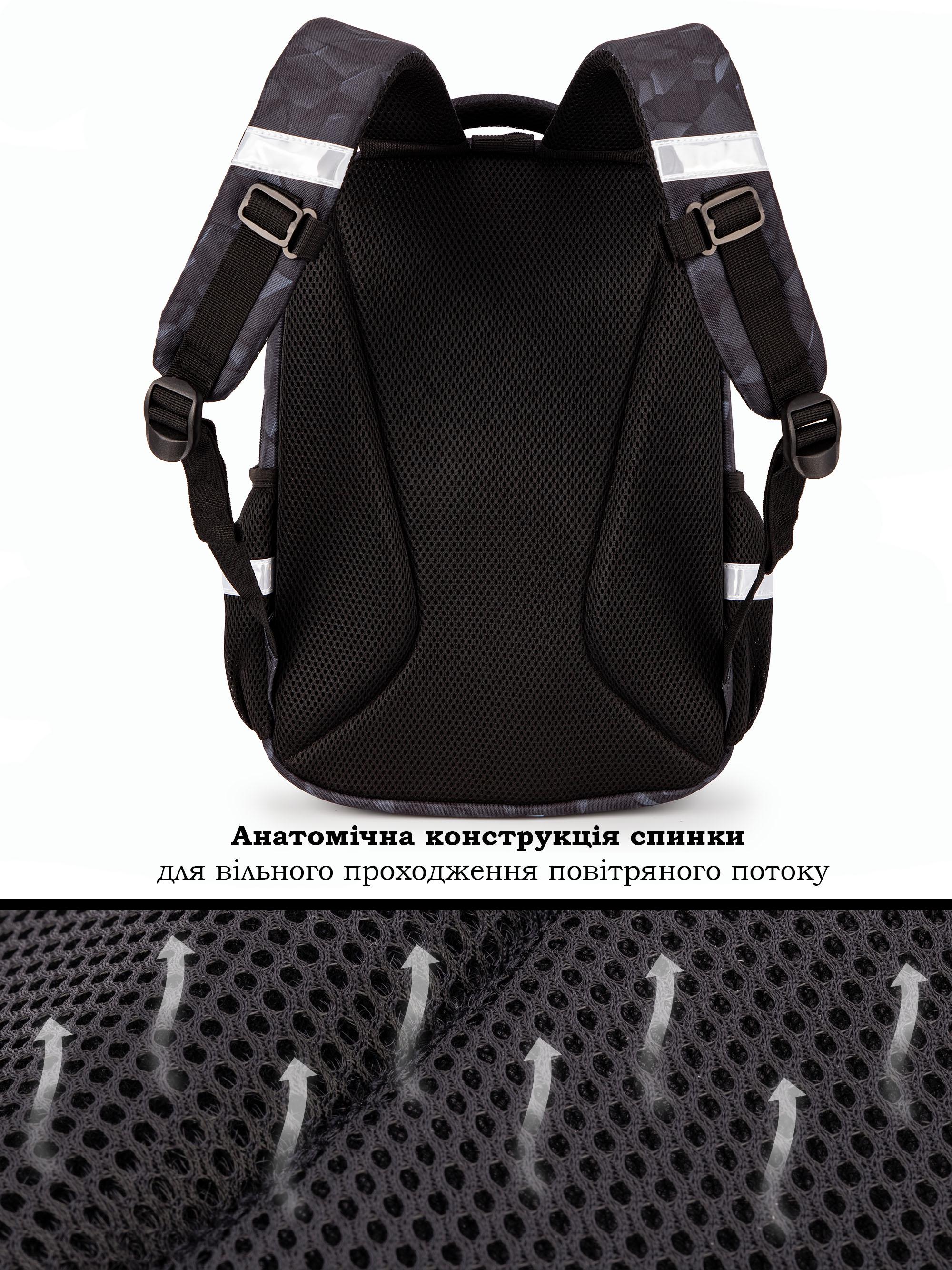 Рюкзак для хлопчика School Standard Машина ортопедичний для першокласника 38х30х18 см (150-19) - фото 5