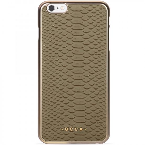 Кожанный чехол накладка Occa Wild for iPhone 6/6S, Khaki