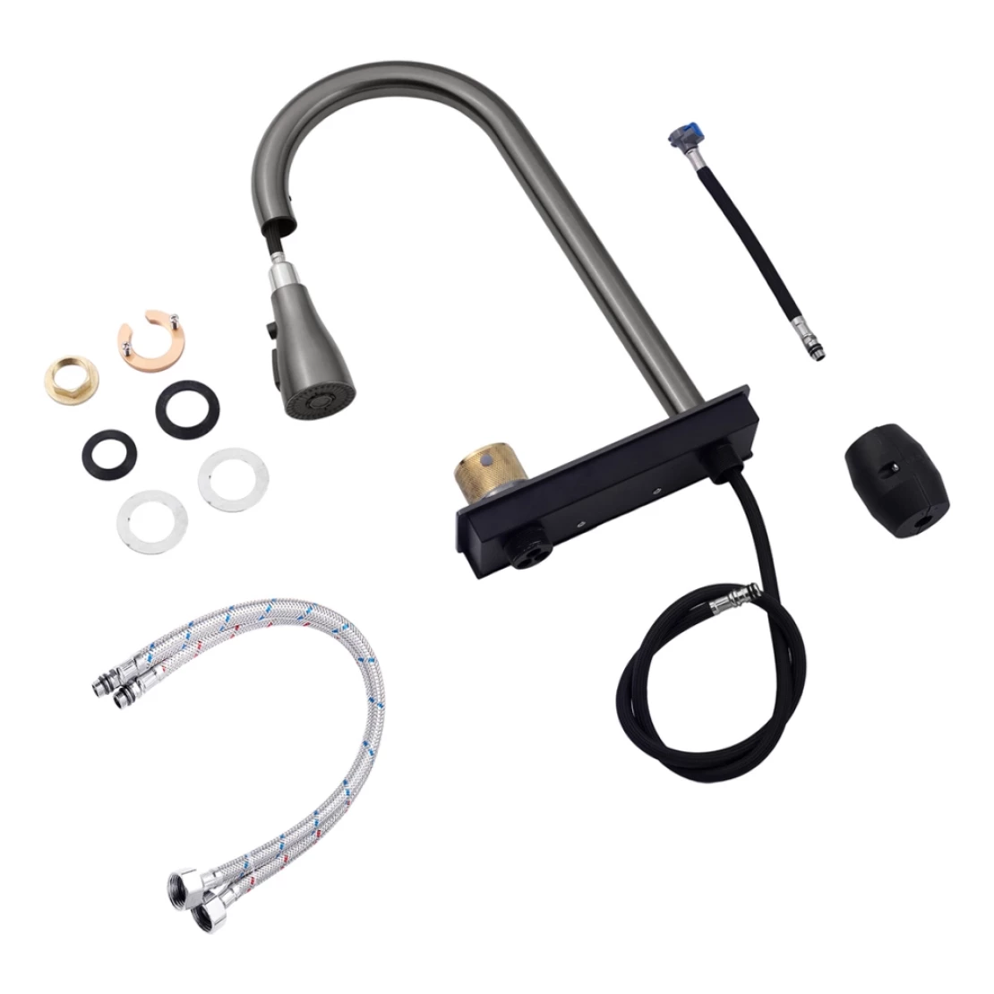 Мийка кухонна Kroner KRP Schwarze SET7545NB PVD 3,0/0,8 мм (CV033805) - фото 8 Мийка кухонна Kroner KRP Schwarze SET7545NB PVD 3,0/0,8 мм (CV033805) - фото 8