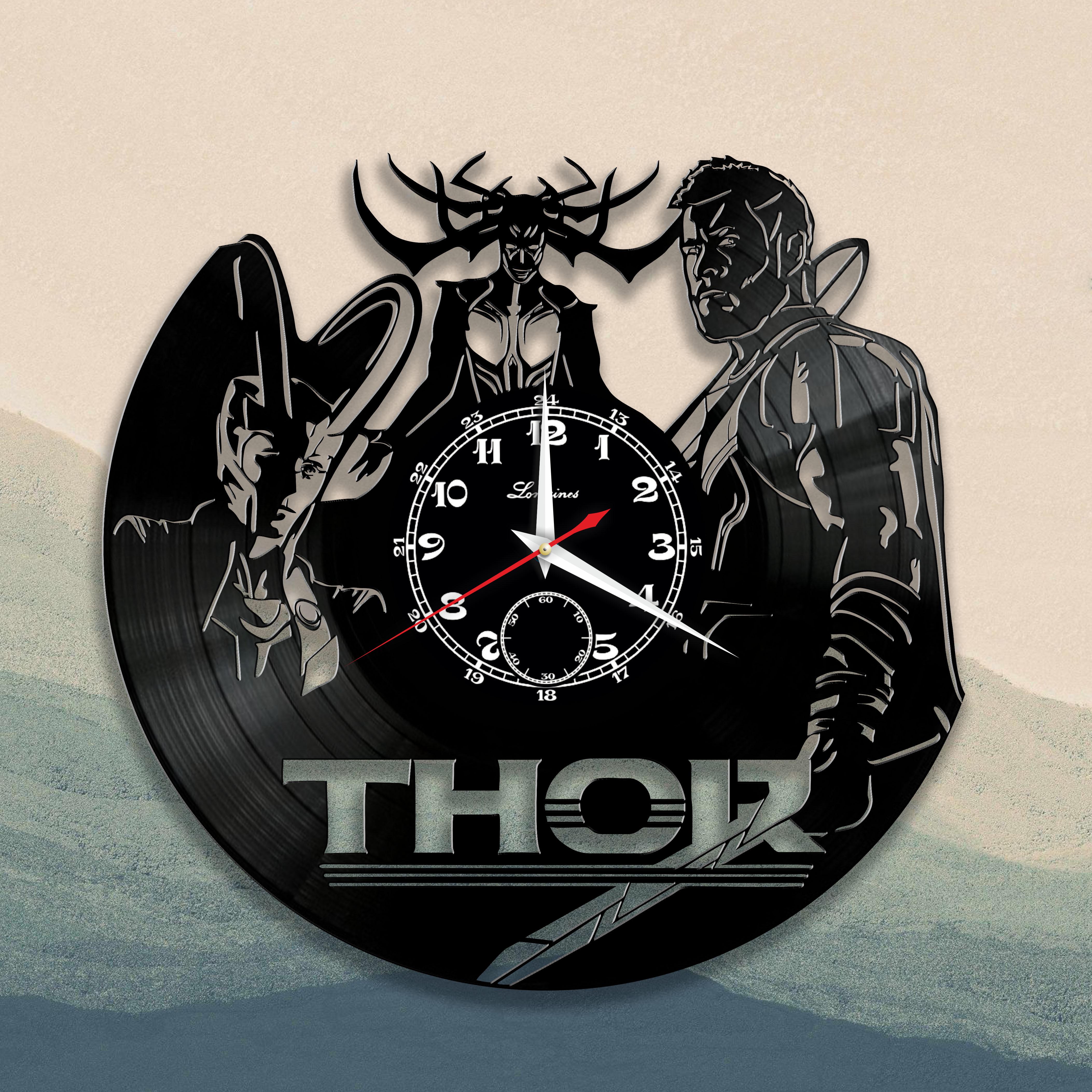 Часы настенные Тор 3312 из виниловой пластинки