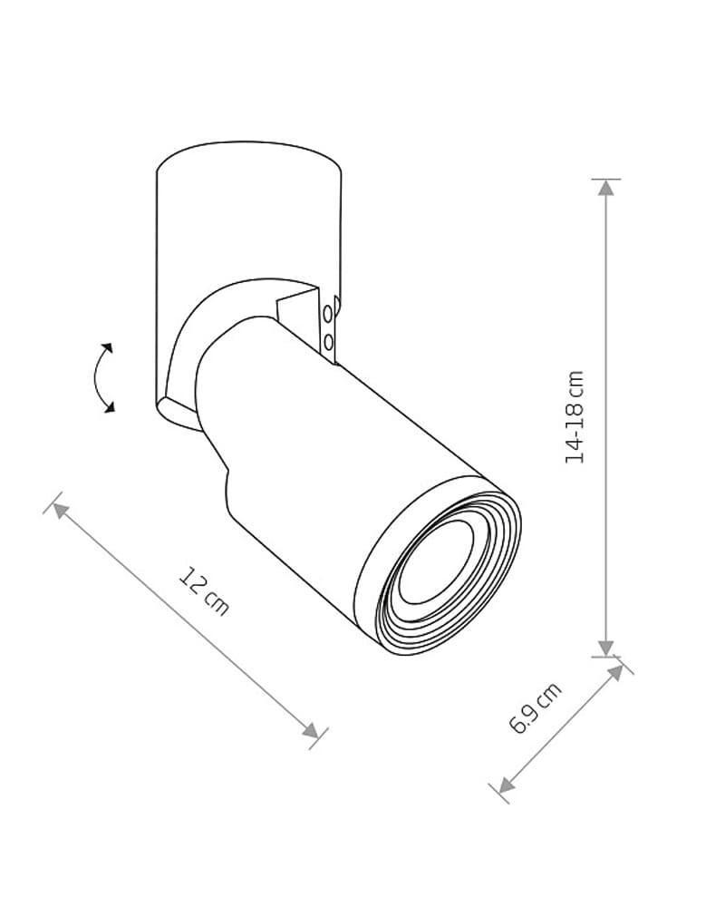 Спот Nowodvorski 7658 Mike GU10 1x15W IP20 Bl (14067227) - фото 4 Спот Nowodvorski 7658 Mike GU10 1x15W IP20 Bl (14067227) - фото 4