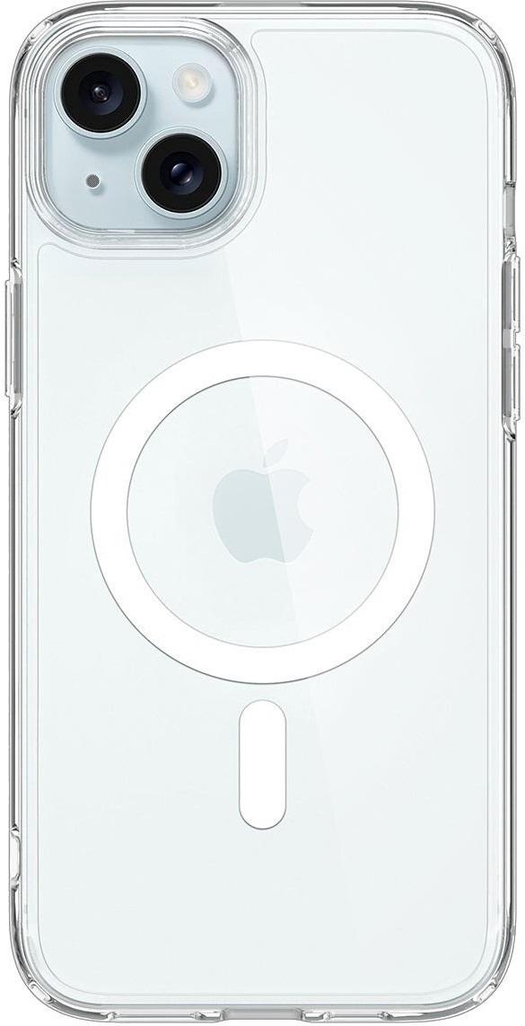 Чехол для телефона Spigen Ultra Hybrid MagFit Apple iPhone 15 Plus Прозрачный с белым (ACS06660)
