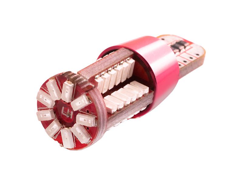 Автолампа светодиодная T10 W5W 12 В с обманкой SMD3014-57led Желтый (1453)