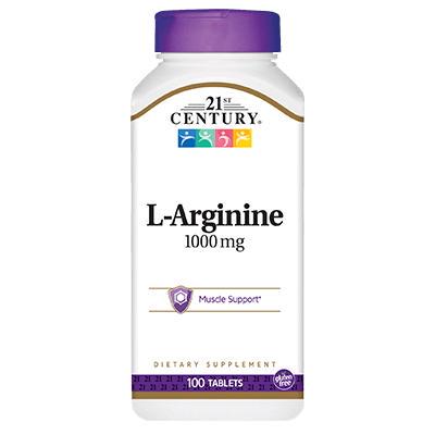 Амінокислота 21st Century L-Arginine 1000 мг 100 таб. (4941)