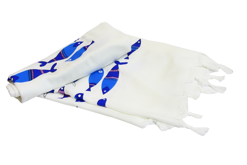 Рушник Bamboo Peshtemal 90х180 см Fish - фото 1