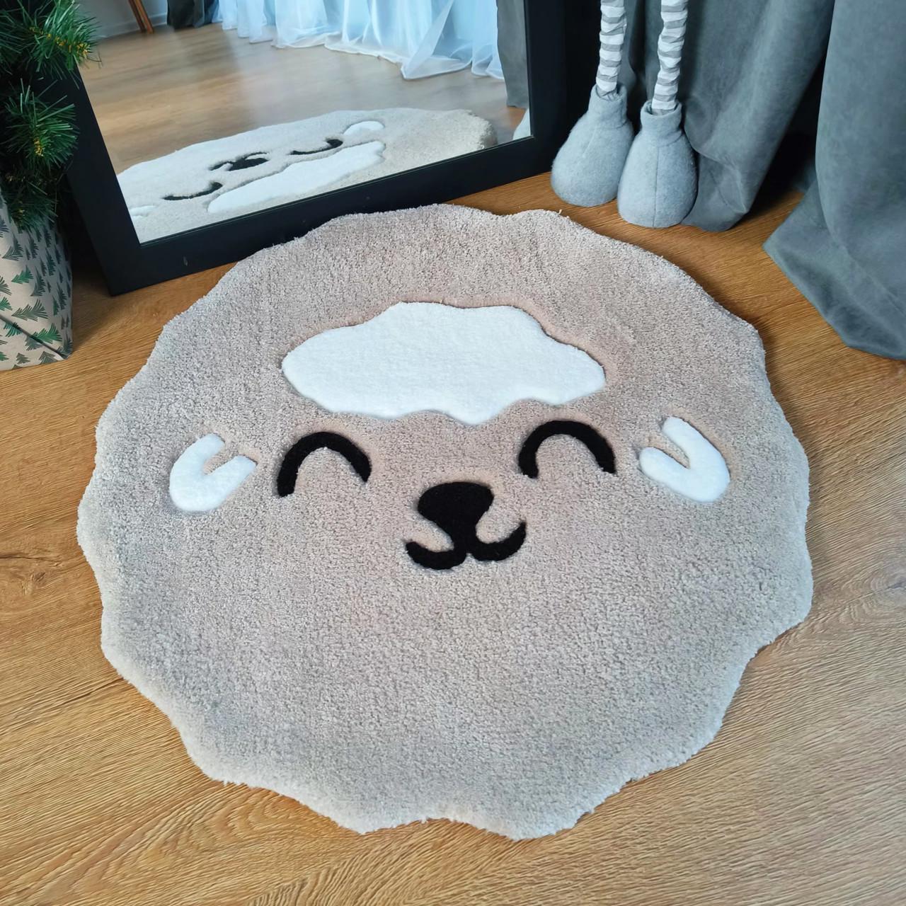 Килим ручної роботи Овечка 45х45 см