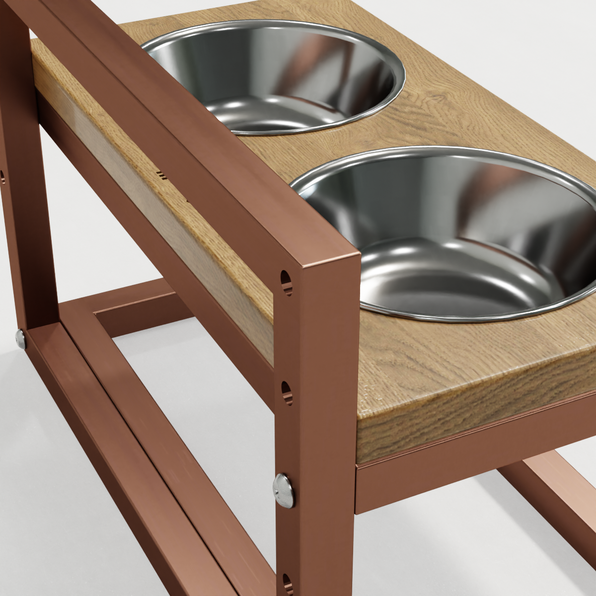 Миски на регулируемой подставке для маленьких собак Hollky Flex S 2х0,45 л (FS-422523-GLNT) - фото 5 Миски на регулируемой подставке для маленьких собак Hollky Flex S 2х0,45 л (FS-422523-GLNT) - фото 5