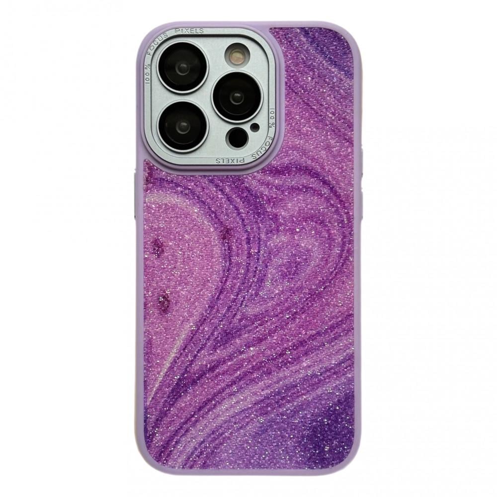 Чохол для Apple iPhone 14 Pro Max Glitter Marble Series Lilac