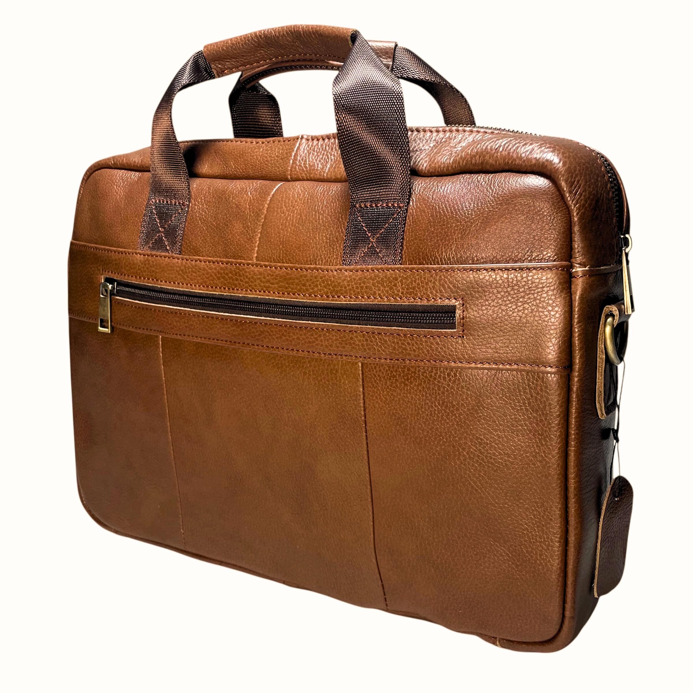 Портфель чоловічий Lorian з натуральної шкіри з відділенням для ноутбуку Кавовий (LR 252019-coffee) - фото 6 Портфель чоловічий Lorian з натуральної шкіри з відділенням для ноутбуку Кавовий (LR 252019-coffee) - фото 6