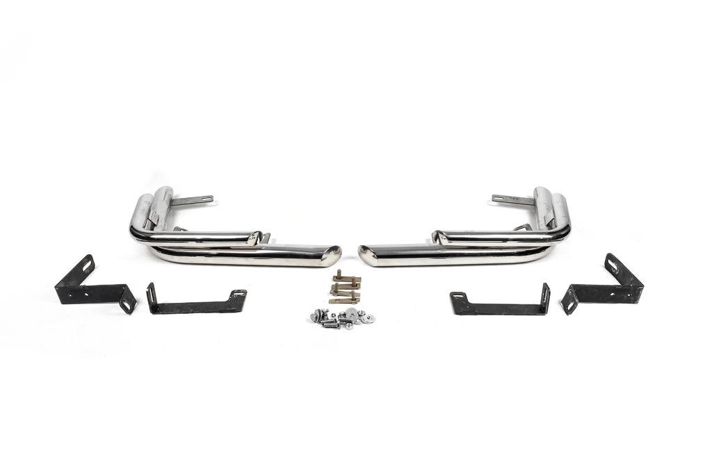 Уголки задние AK003 Double для Nissan X-trail T31 2007-2014 гг. нержавеющая сталь 2 шт. (73612)