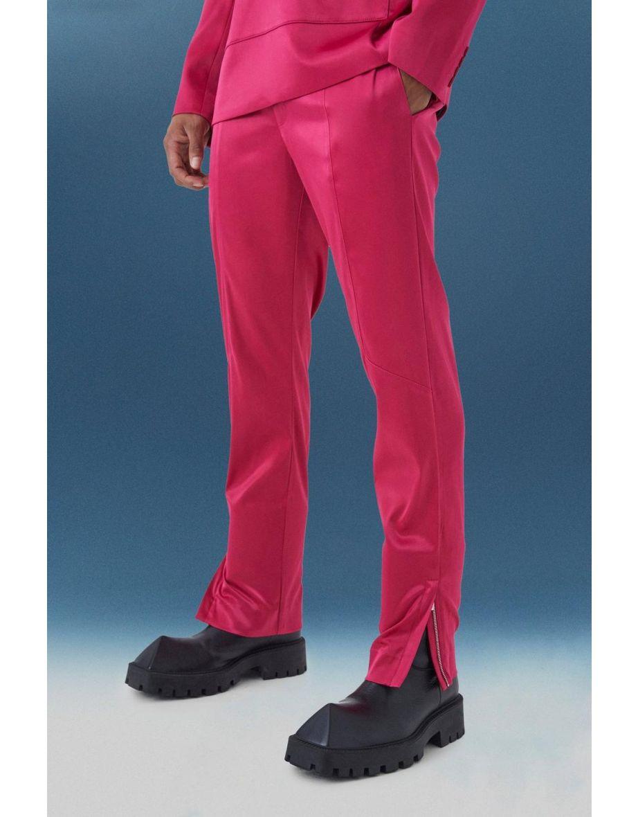 Брюки Boohoo BMM58165П W30 Малиновий