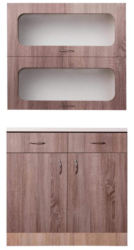 Кухонный набор МАКСИ-МЕбель Эльза ширина 900 Дуб трюфель (13024) Кухонный набор МАКСИ-МЕбель Эльза ширина 900 Дуб трюфель (13024)