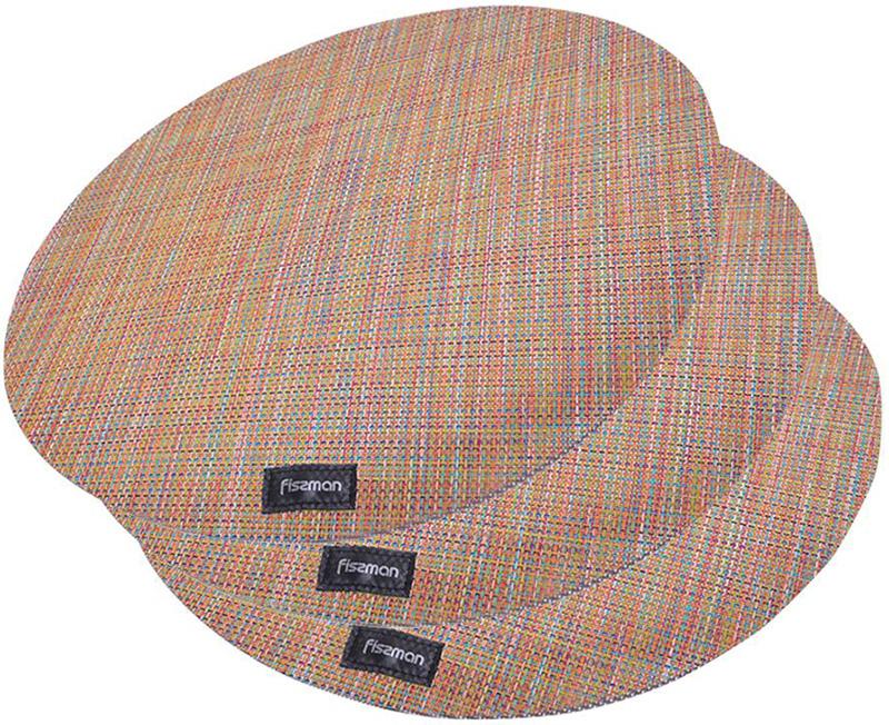 Набір сервірувальних килимків Fissman Cyprian-674 Ø 36 см пвх 4 шт. (FN-674)