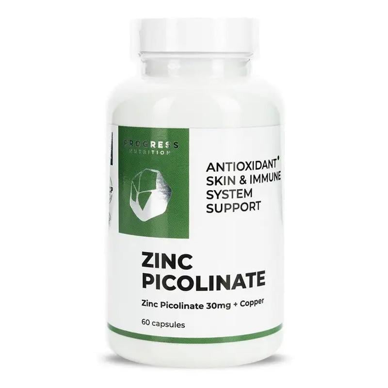 Цинк піколінат Progress Nutrition Zinc Picolinate 60 капс. (22675-01)