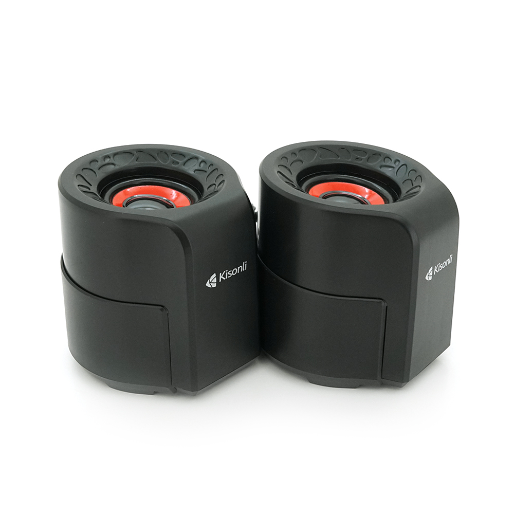 Набор портативных колонок Kisonli 2.0 A-909 USB 3,5 мм 2x3W Черный (36369)