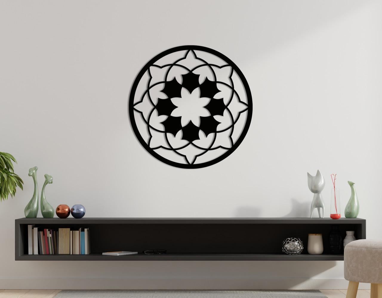 Декоративне панно на стіну Upwood Decor Circle-056 01 80х80 см Black (1579456876)