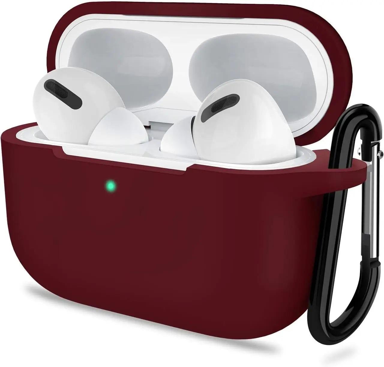 Чехол для наушников Apple AirPods Pro 2 силиконовый Бордовый (VANAX54004)