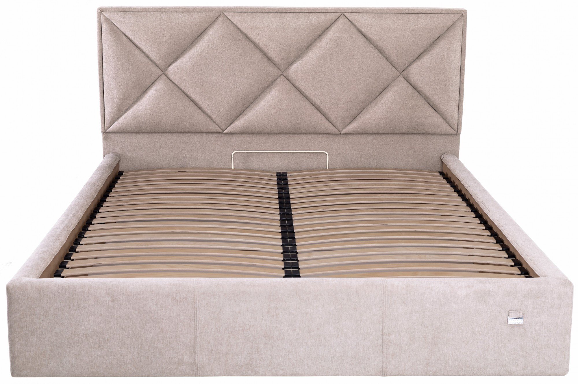 Ліжко двоспальне Leeds Comfort Місті Mocco з підйомним механізмом 160х200 см Сірий