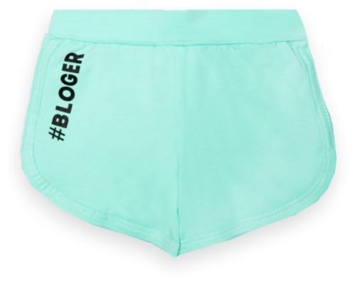 Шорты детские для девочки GABBI SH-22-7 Bloger на резинке хлопковые 110 см Голубой (13195)