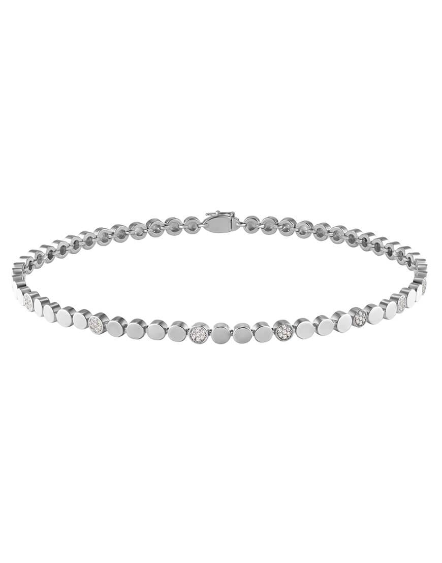 Кольє Magnet w.Zircon жіноче RIMMART JEWELRY срібне 36