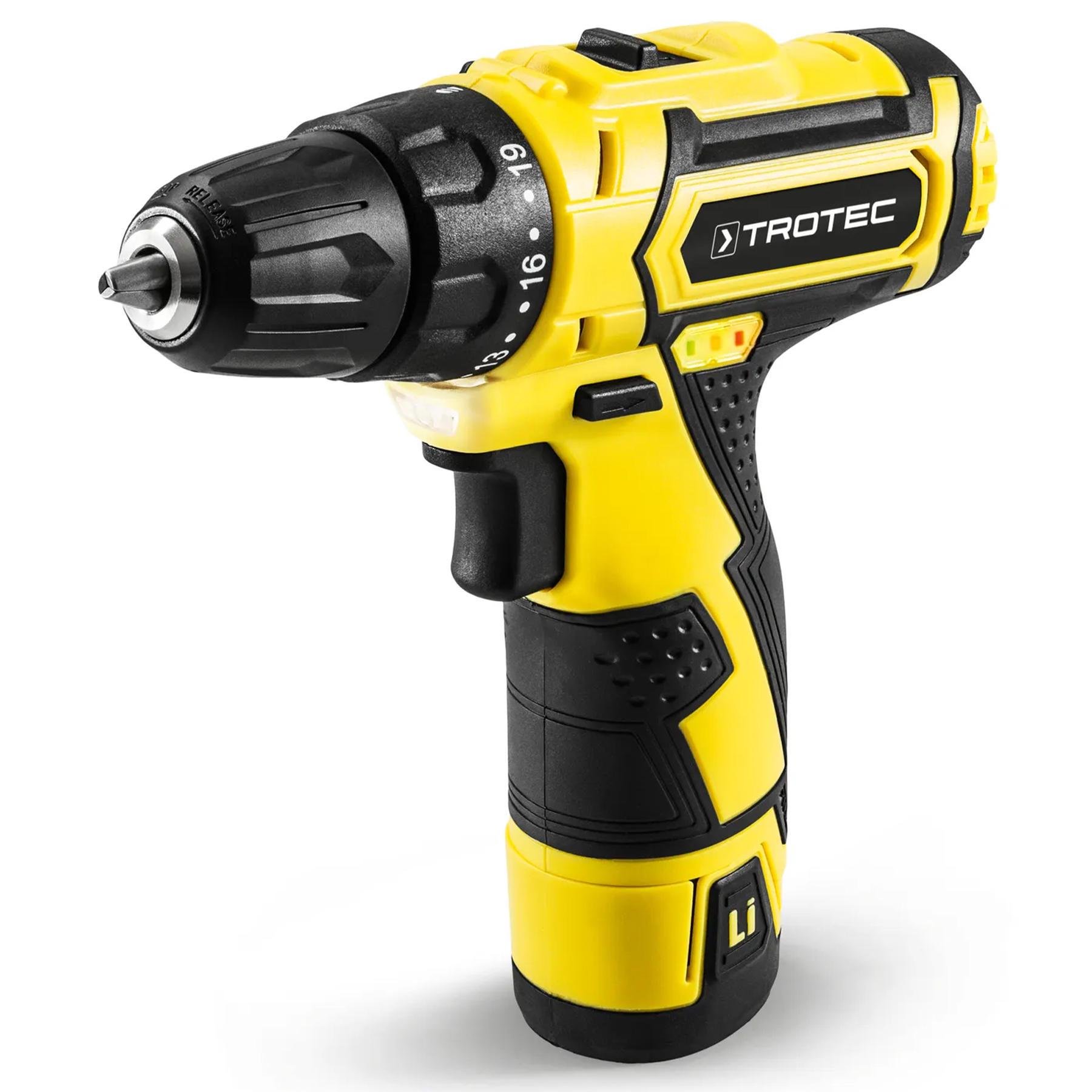 Дриль-шурупокрут акумуляторний Trotec PSCS 11-12V з кейсом (4410000102) - фото 3 Дриль-шурупокрут акумуляторний Trotec PSCS 11-12V з кейсом (4410000102) - фото 3