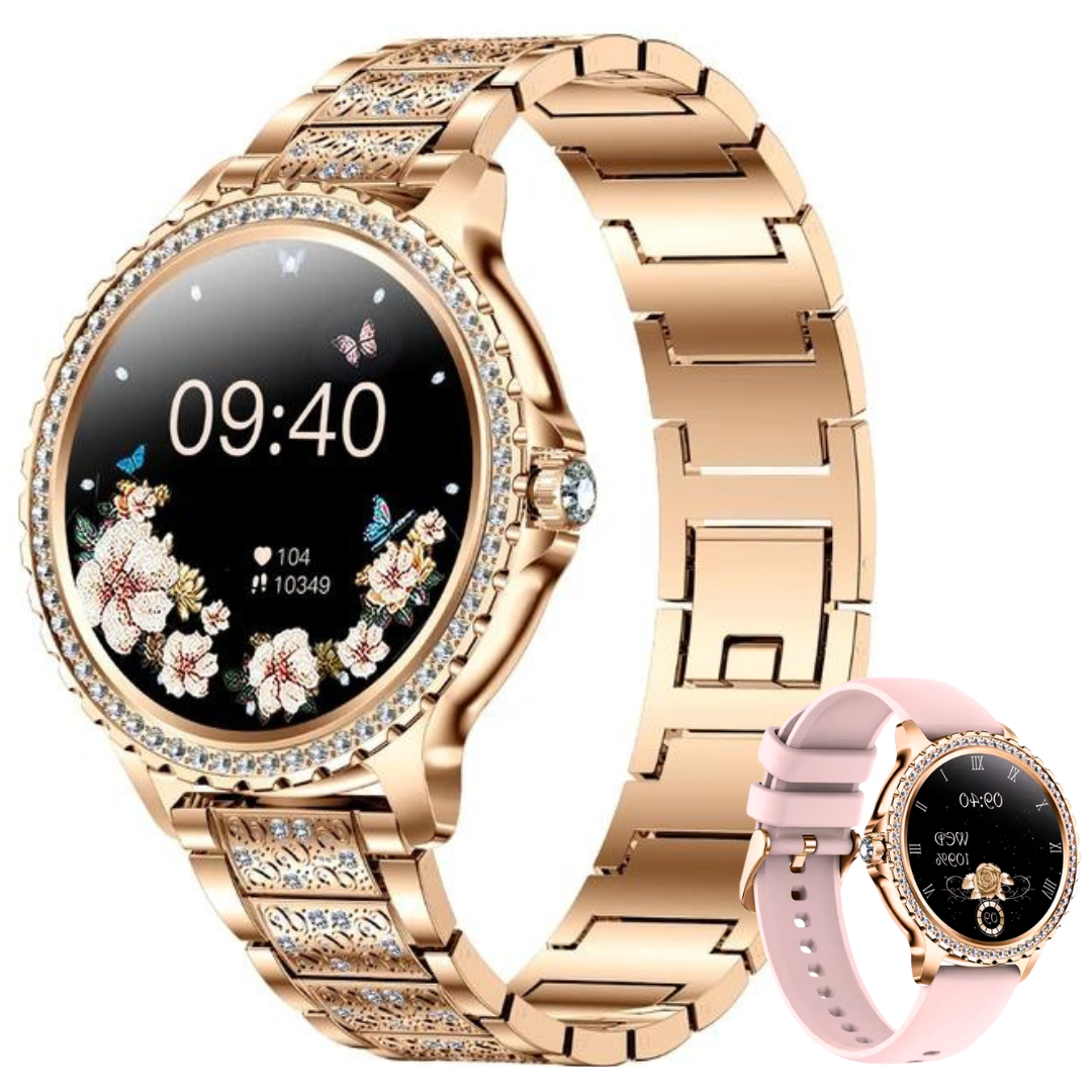 Смарт-часы для женщин Smart Fitonme с тонометром Gold