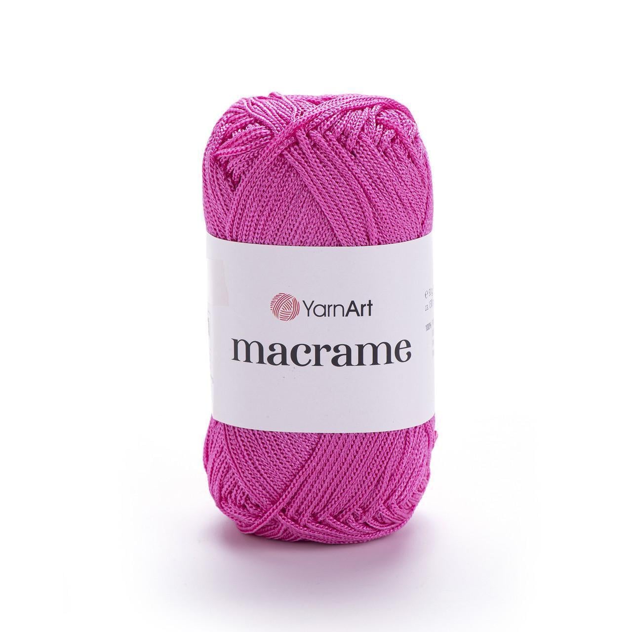 Пряжа макраме YarnArt Macrame полиэстер 2 мм 90 г Ярко-розовый №140 (2330659807) Пряжа макраме YarnArt Macrame полиэстер 2 мм 90 г Ярко-розовый №140 (2330659807)