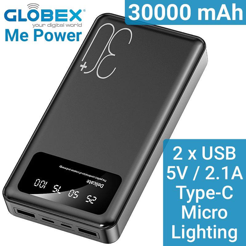 Повербанк Globex Me Power 30000 mAh (13677363) - фото 2