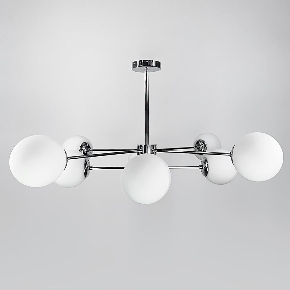 Люстра стельова Right Selection на 8 плафонів Срібний (CD 111/8 CH)