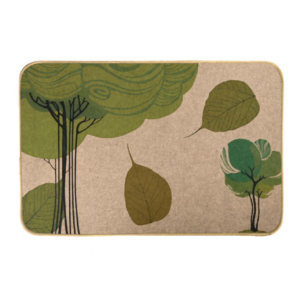 Коврик придверный Nature R35838-S 38х58 см Бежевый с зеленым/Коричневый (33726659)