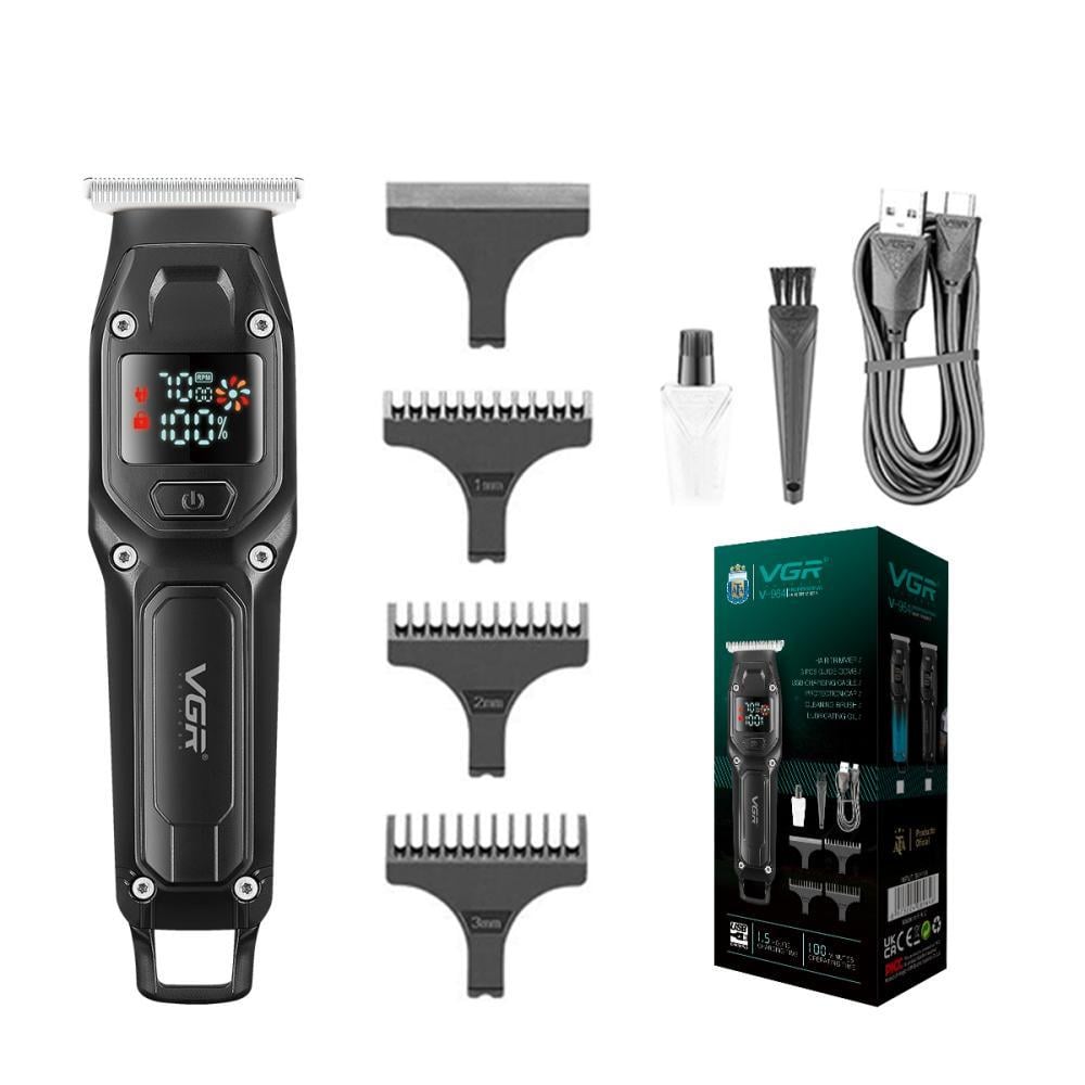 Тример VGR V-964 7000 RPM 3 насадки LED display Black (2301377769)