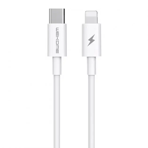 Кабель WK WDC-168 USB Type-C-Lightning 1 м Білий (6941027631652)