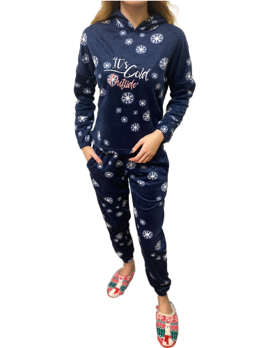 Піжама жіноча "It’s cold outside" XL Синій (58-67-П-I-C-O-С-XL) Піжама жіноча "It’s cold outside" XL Синій (58-67-П-I-C-O-С-XL)