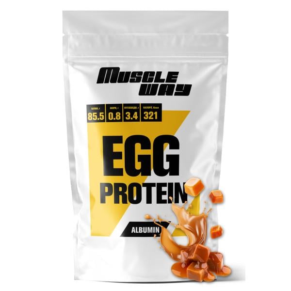 Протеин яичный альбумин для роста мышц MuscleWay EGG PROTEIN 500 г Карамель (21-137-ALB-с-500g) Протеин яичный альбумин для роста мышц MuscleWay EGG PROTEIN 500 г Карамель (21-137-ALB-с-500g)