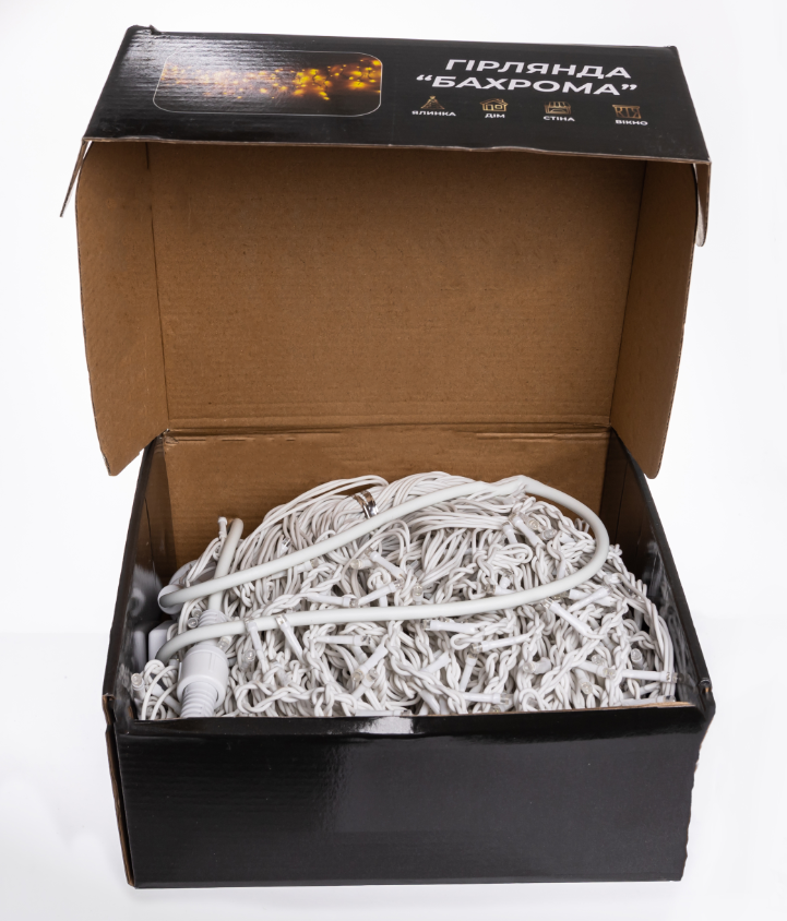 Гирлянда бахрома уличная 600 LED 36 м от сети белая нить Синий - фото 5 Гирлянда бахрома уличная 600 LED 36 м от сети белая нить Синий - фото 5