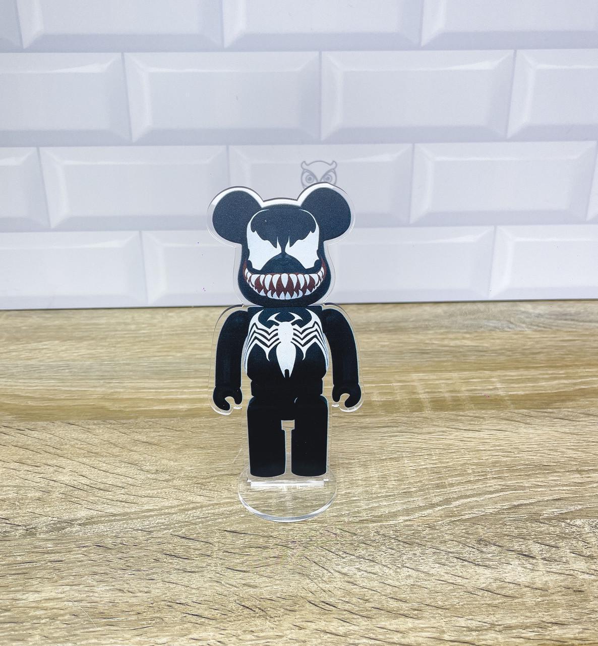 Фигурка коллекционная акриловая Bearbrick Marvel Venom (2131457943)